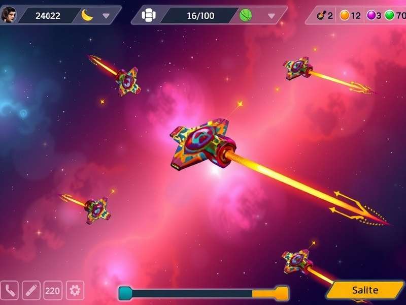 Cosmic Explorers spaceship customization interface